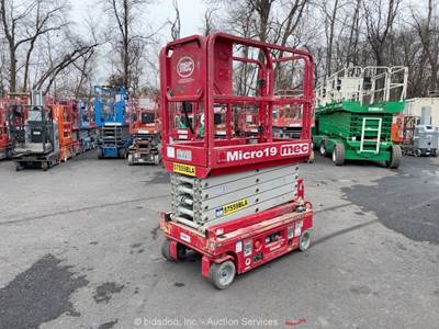 2018 MEC Micro 19 19’ Electric Scissor Lift Man Aerial Work Platform bidadoo