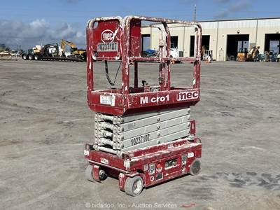 2017 MEC Micro 19 19' Electric Scissor Lift Man Aerial Platform Manlift bidadoo