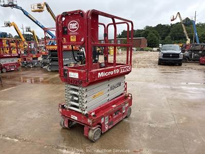 2018 MEC Micro 19 19' Electric Scissor Lift Man Aerial Work Platform bidadoo