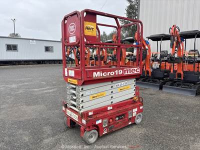 2019 MEC Micro 19 19' Electric Scissor Lift Man Aerial Work Platform bidadoo