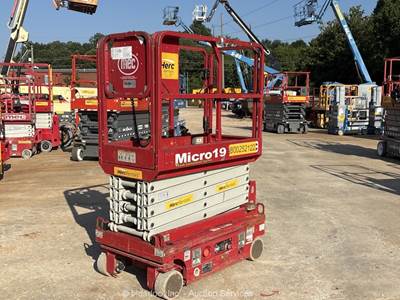 2019 MEC Micro 19 19' Electric Scissor Lift Mobile Aerial Work Platform bidadoo