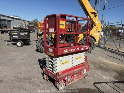 2020 MEC MICRO 19 19' Electric Scissor Lift Man Aerial Platform Manlift bidadoo
