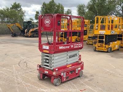 2018 MEC Micro19 19' Electric Scissor Lift Aerial Work Platform Manlift bidadoo