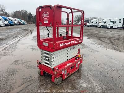 2018 MEC MICRO19 19’ Electric Scissor Lift Man Aerial Platform Manlift bidadoo