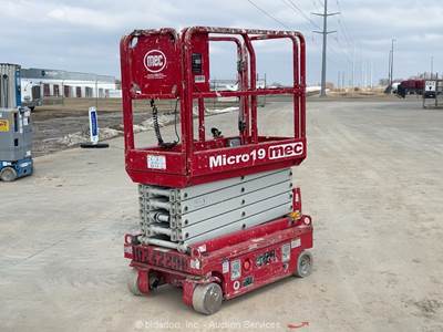 2018 MEC Micro19 19' Electric Scissor Lift Man Aerial Platform Manlift bidadoo