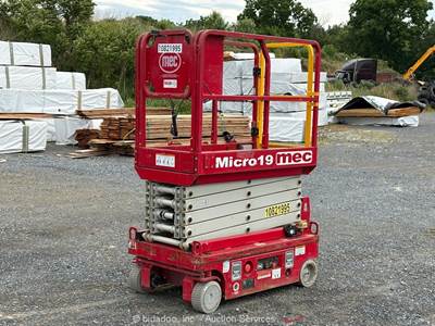 2018 MEC MICRO19 19' Electric Scissor Lift Man Aerial Work Platform bidadoo