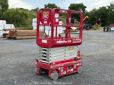 2018 MEC MICRO19 19' Electric Scissor Lift Man Aerial Work Platform bidadoo