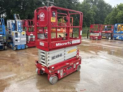 2018 MEC Micro19 19' Electric Scissor Lift Man Aerial Work Platform bidadoo