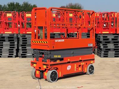 2023 Sinoboom 2132E 21' Electric Scissor Lift Man Aerial Platform bidadoo -New
