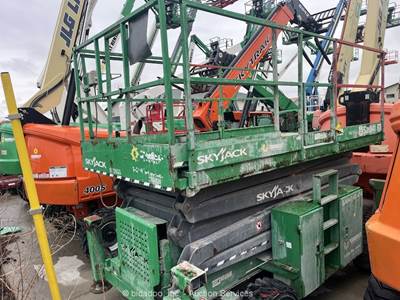 2017 Skyjack SJ 8841 41' 4WD Diesel Rough Terrain Scissor Lift bidadoo -Repair