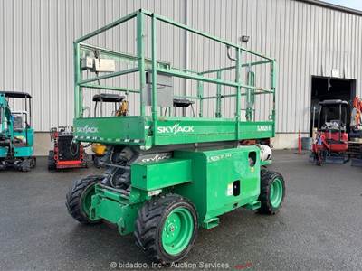 2019 Skyjack SJ6826RT 26' 4WD Rough Terrain Scissor Lift Aerial Platform bidadoo