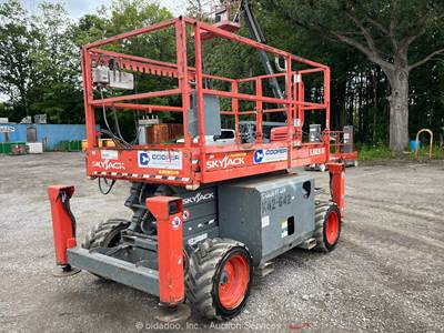 2018 Skyjack SJ6826RT 26' 4WD D/F Rough Terrain Scissor Aerial Platform bidadoo