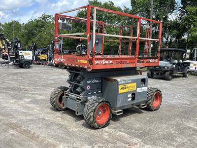 2017 Skyjack SJ 6832RT 32' 4WD Rough Terrain Scissor Lift Work Platform bidadoo