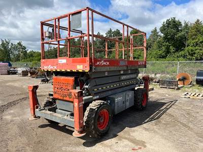 2012 Skyjack SJ7127 27' 4WD Dual Fuel Rough Terrain Scissor Lift Man bidadoo