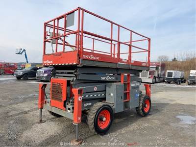 2016 Skyjack SJ8841 RT 41' 4WD Diesel Rough Terrain Scissor Lift Man bidadoo