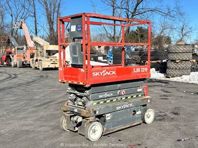 2016 Skyjack SJIII3219 9' Electric Scissor Lift Man Aerial Platform bidadoo