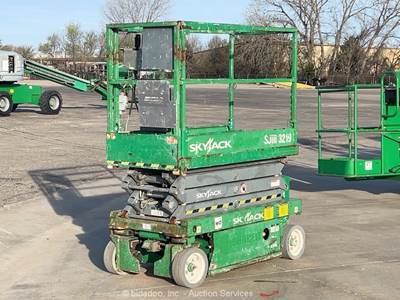 2015 Skyjack SJIII-3219 19' Electric Scissor Lift Mobile Aerial Platform bidadoo