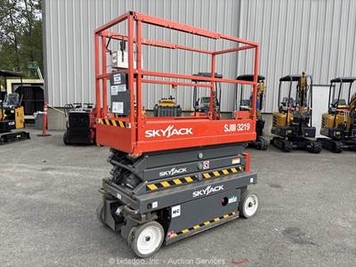 2018 Skyjack SJIII-3219 19' Electric Scissor Lift Man Aerial Platform bidadoo