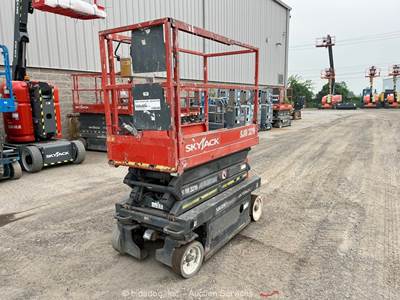 2012 Skyjack SJIII-3219 19' Electric Scissor Lift Mobile Aerial Platform bidadoo