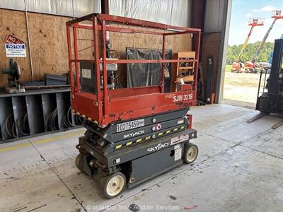 2019 Skyjack SJIII-3219 19' Electric Scissor Lift Mobile Aerial Platform bidadoo