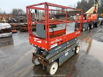 2019 Skyjack SJIII3220 20' Electric Scissor Lift Man Aerial Platform bidadoo