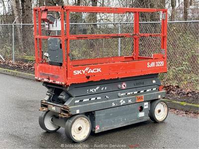 2019 Skyjack SJIII-3220 20' Electric Scissor Lift Mobile Aerial Platform bidadoo