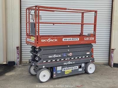 2018 Skyjack SJIII-3226 26' Electric Scissor Lift Man Aerial Platform bidadoo