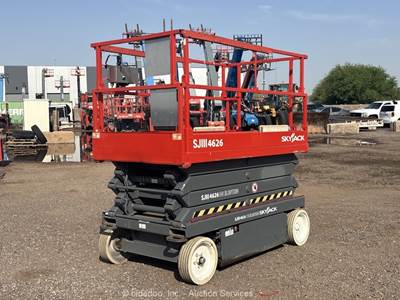 2007 Skyjack SJIII-4626 26' Electric Scissor Lift Man Aerial Platform bidadoo