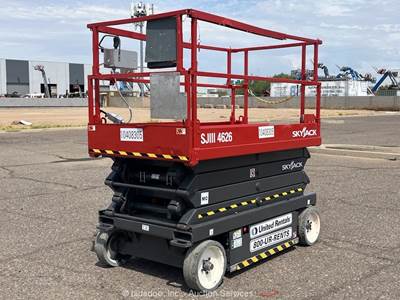 2015 Skyjack SJIII 4626 26' Electric Scissor Lift Man Aerial Platform bidadoo