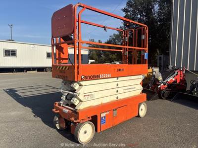 2018 Snorkel S 3226 E 26' Electric Scissor Lift Manlift Aerial Platform bidadoo