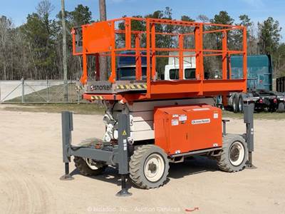2018 Snorkel S2770RT 27' 4WD Diesel Rough Terrain Scissor Lift Man bidadoo