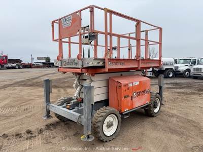 2019 Snorkel S2770RT 27' 4WD Diesel Rough Terrain Scissor Lift Man R/T bidadoo