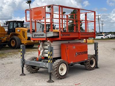 2019 Snorkel S2770RT 27' 4WD Diesel Rough Terrain Scissor Lift Man bidadoo