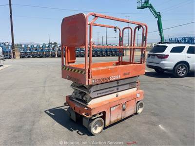 2017 Snorkel S3219E 19' Electric Scissor Lift Man Aerial Platform 24v bidadoo