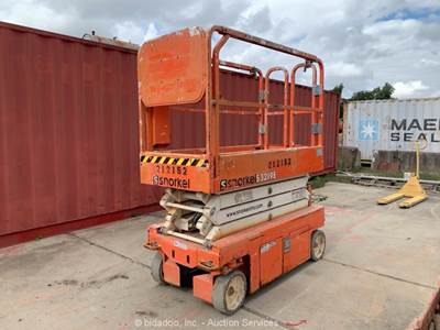 2018 Snorkel S3219E 19' Electric Scissor Lift Man Aerial Platform 24V DC bidadoo
