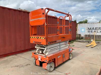 2018 Snorkel S3219E 19' Electric Scissor Lift Man Aerial Platform 24V DC bidadoo