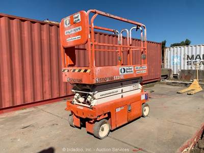 2018 Snorkel S3219E 19' Electric Scissor Lift Aerial Manlift Platform bidadoo