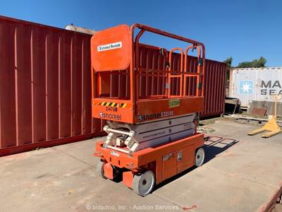 2018 Snorkel S3219E 19' Electric Scissor Lift Aerial Manlift Platform bidadoo