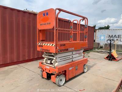 2018 Snorkel S3219E 19' Electric Scissor Lift Aerial Manlift Platform bidadoo