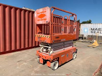 2018 Snorkel S3219E 19' Electric Scissor Lift Aerial Manlift Platform bidadoo