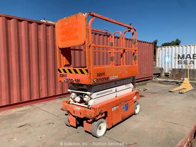 2018 Snorkel S3219E 19' Electric Scissor Lift Aerial Manlift Platform bidadoo