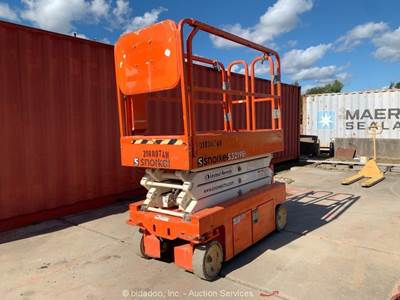 2018 Snorkel S3219E 19' Electric Scissor Lift Man Aerial Platform bidadoo