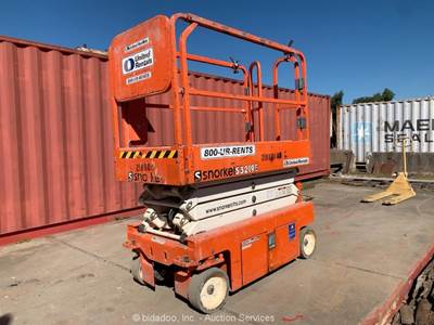 2018 Snorkel S3219E 19' Electric Scissor Lift Aerial Manlift Platform bidadoo