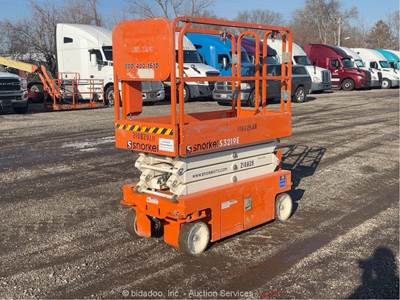 2018 Snorkel S3219E 19' Electric Scissor Lift Manlift Aerial Platform bidadoo