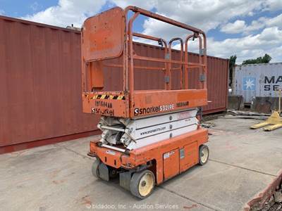 2017 Snorkel S3219E 19' Electric Scissor Lift Manlift Aerial Platform bidadoo