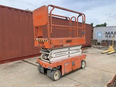 2017 Snorkel S3219E 19' Electric Scissor Lift Manlift Aerial Platform bidadoo