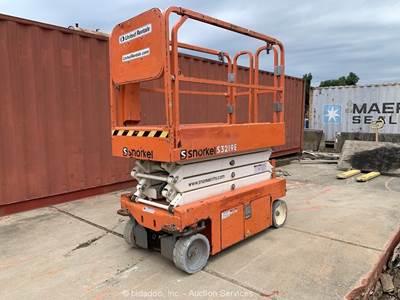 2017 Snorkel S3219E 19' Electric Scissor Lift Aerial Platform Manlift bidadoo