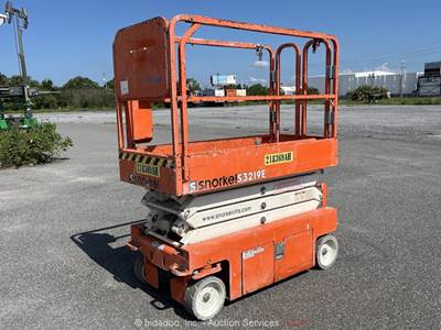 2018 Snorkel S3219E 19' Electric Scissor Lift Man Aerial Work Platform bidadoo