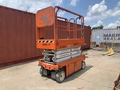 2017 Snorkel S3219E 19' Electric Scissor Lift Manlift Aerial Platform bidadoo