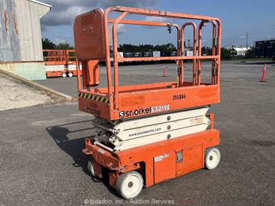 2018 Snorkel S3219E 19' Electric Scissor Lift Manlift Aerial Platform bidadoo